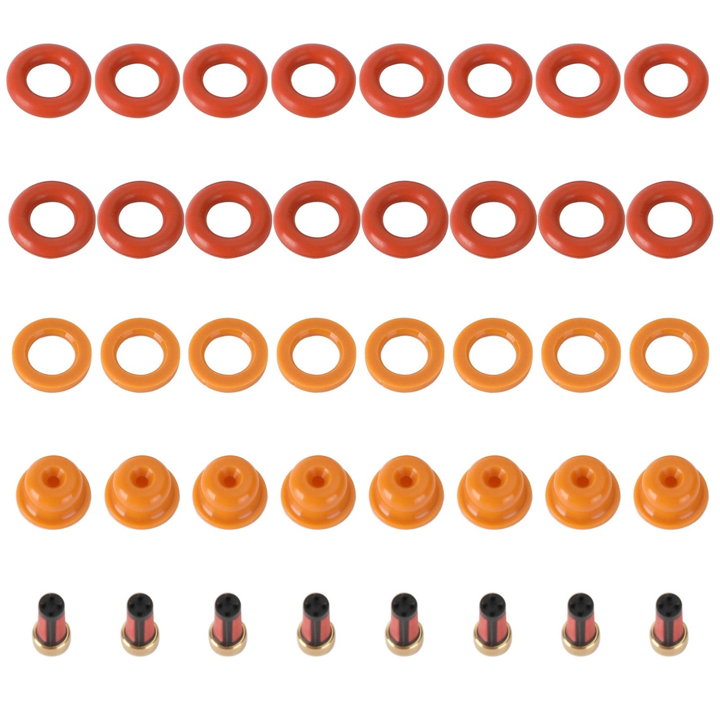 1990-1995 Ford E-150 Econoline Club Wagon 5.0L/5.8L V8 8 set Fuel Injectors Rebuild Repair Kit 0280150943