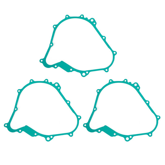 3 juntas de tapa lateral del estator izquierdo para Yamaha Grizzly Rhino Kodiak 400 450 YFM400F YFM450F (2000-2021) 5GH-15451-00