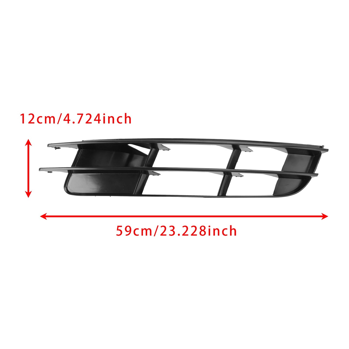 1 Pair Front Bumper Fog Light Grill Cover Bezel For Audi Q7 2007-2009