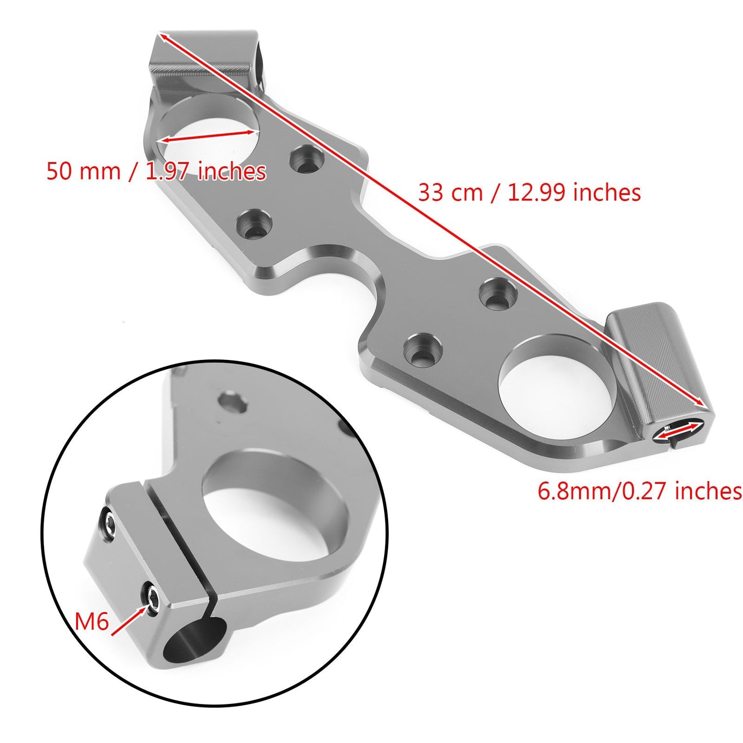 Lowering Triple Tree Front Upper Top Clamp for For Suzuki GSX1300R 08-20 Hayabusa