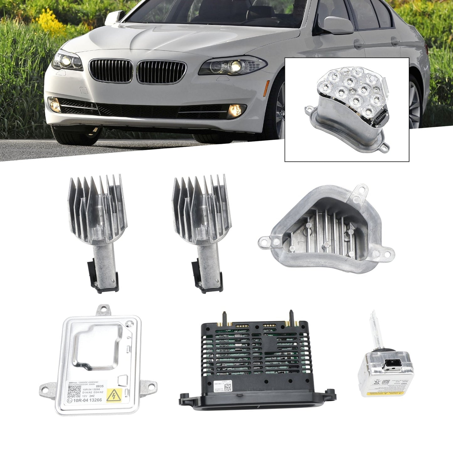 Kit de ballast au xénon AFS 7237647 7316217 pour BMW Série 5 528i 535i 550i 2011-2013
