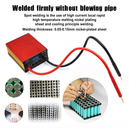 Portable Double Pulse Mini Spot Welder For 18650 Battery Welding Tool Kit, EU Plug