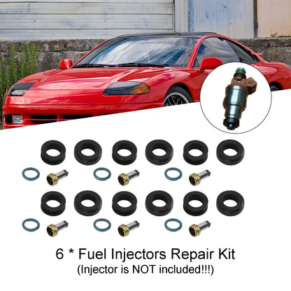 Dodge Stealth 1991-1996 6PCS Fuel Injectors Seal O-Ring Kit 18-10066 INP-014 MD164888