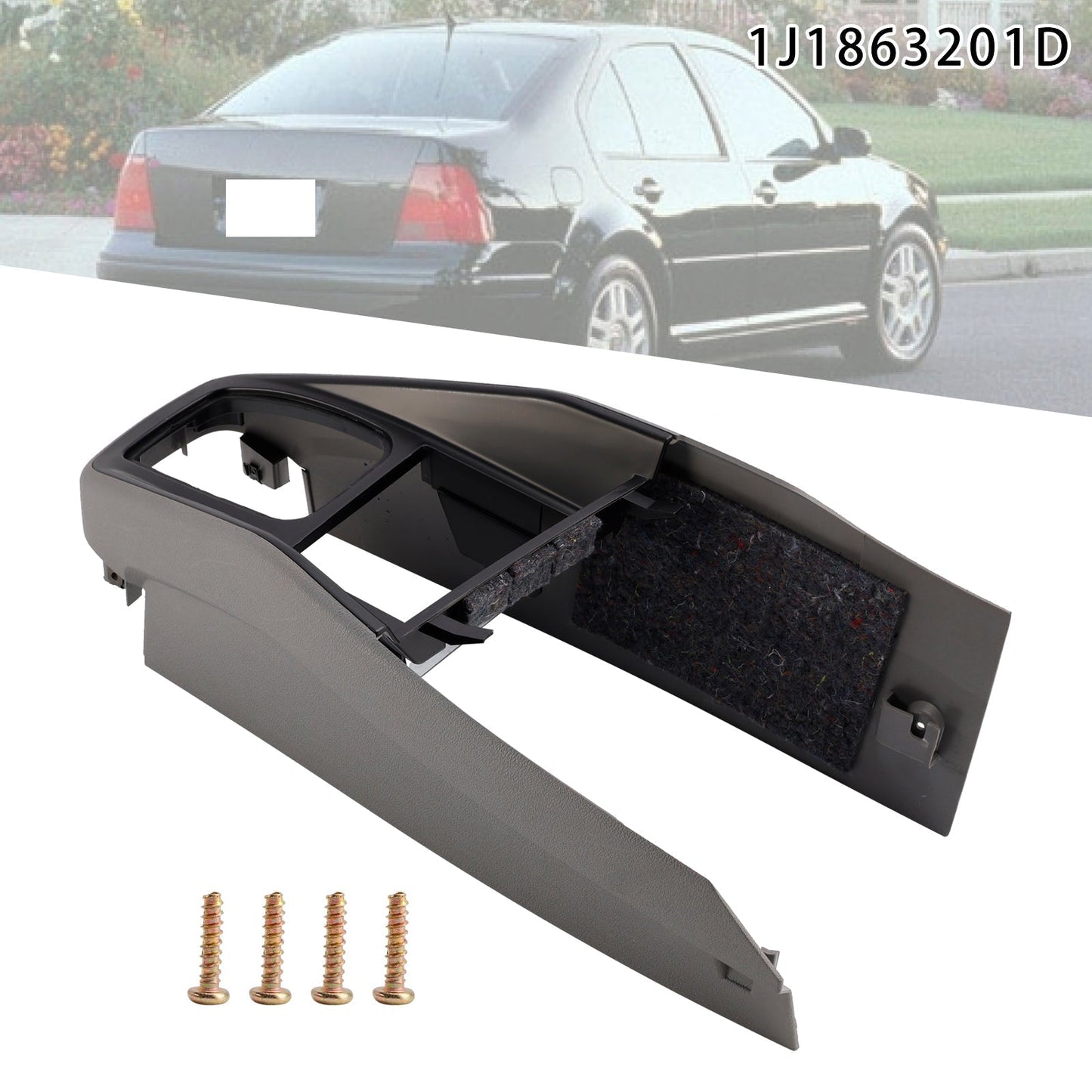 Garniture de console centrale grise pour Volkswagen Golf Jetta 1999-2005 1J1863201D 1J1863201L