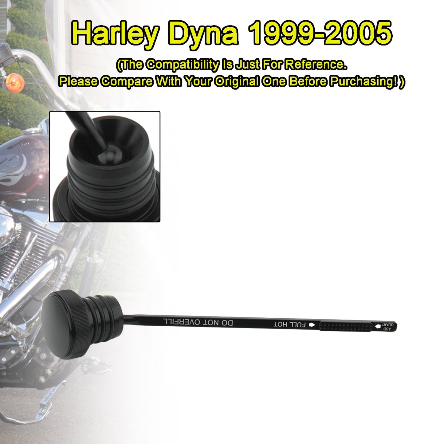 Tapón de la tapa del tanque de aceite para Super Glid FXD FXDX FXDL Dyna 99-05 0710-0150