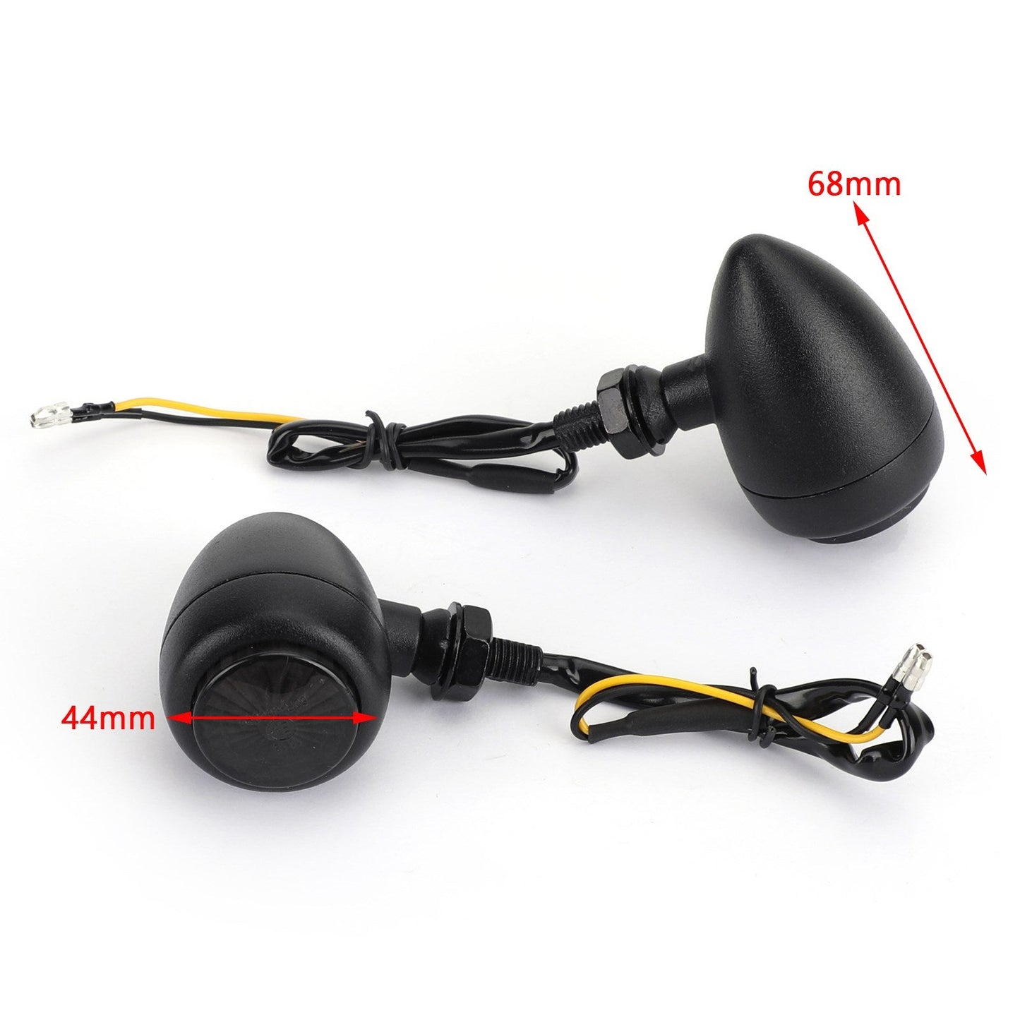 Clignotants pour Harley Chopper Cafe Racer, noir, assortis