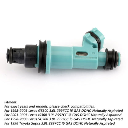 842-12268 23209-46090 2320946090 2325046090 1x Fuel Injector 23250-46090 For Toyota Supra Lexus GS300 SC300 IS300 3.0L Assosary