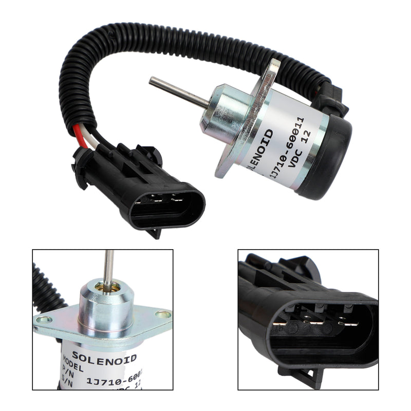 Solénoïde de coupure de carburant 1J710-60011 pour moteur Kubota V2607