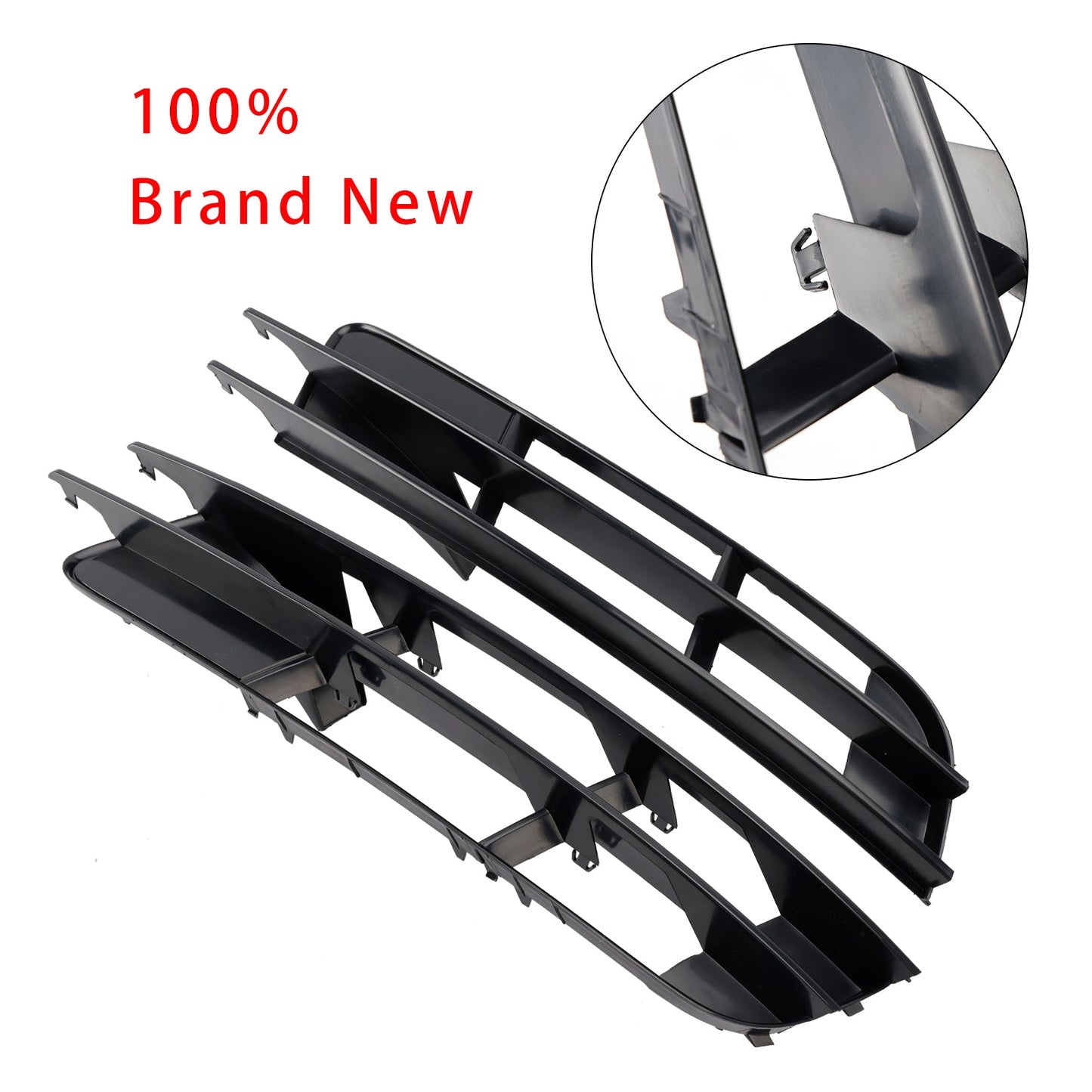 1 Pair Front Bumper Fog Light Grill Cover Bezel For Audi Q7 2007-2009