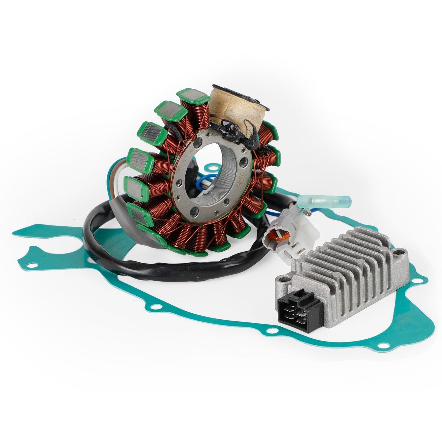 Magneto Stator + Voltage Rectifier + Gasket For Yamaha TW125 TW200 TW225 99-22 Champoo