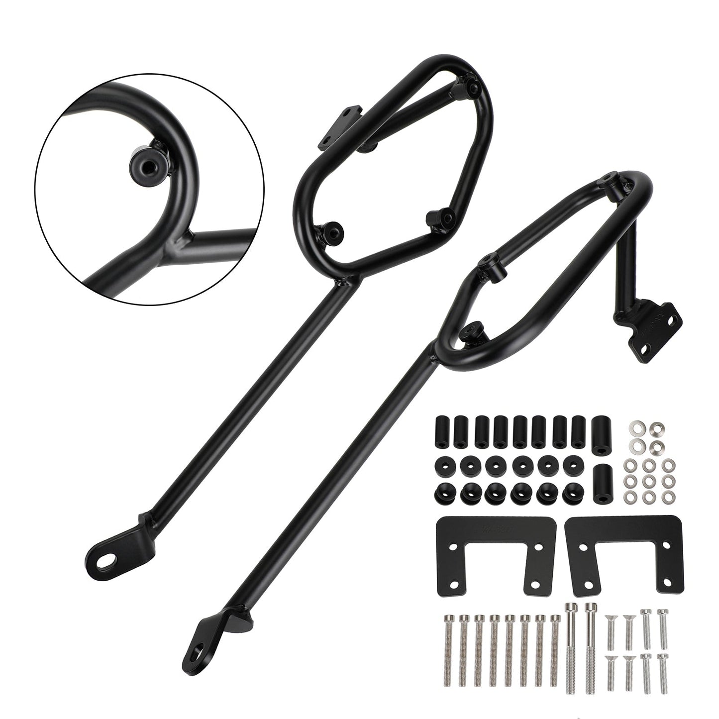 Luggage Rack Side Saddle Bag Mount Bracket Fit For For Yamaha Mt-07 18-22 19 20 21