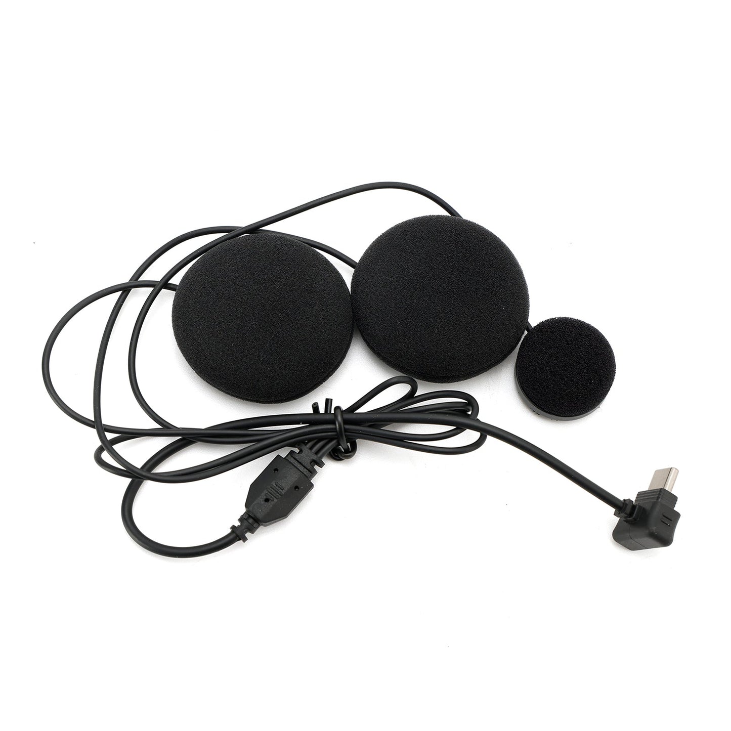 Casque Bluetooth universel avec haut-parleur et écouteurs pour moto, noir