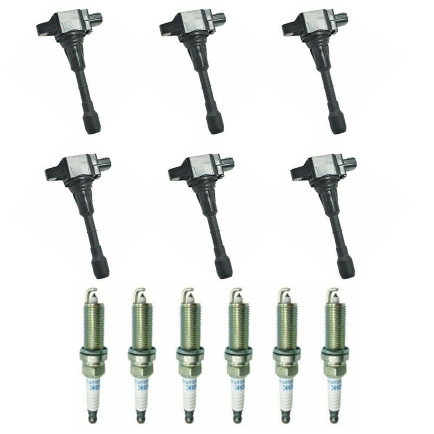Infiniti G25 2.5L V6 2011-2012 6 bobines d'allumage + 6 bougies d'allumage UF550 CUF2118 673-4029 5C1727