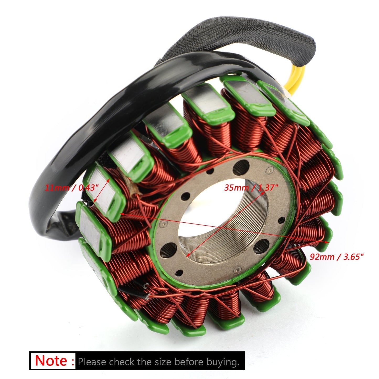Bobine de stator 18 pôles pour Kawasaki KLF220 Bayou 220 96-02 KLF250 Bayou 250 03-11