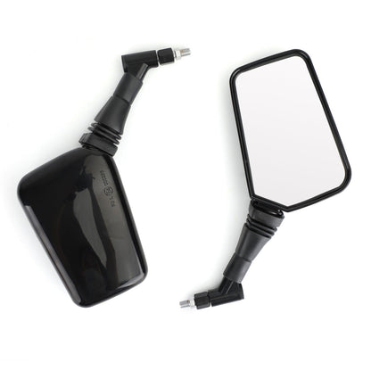 PAIR MIRRORS NEW Black Left Right Mirror 8MM 10MM For Motorcycle Motorbike