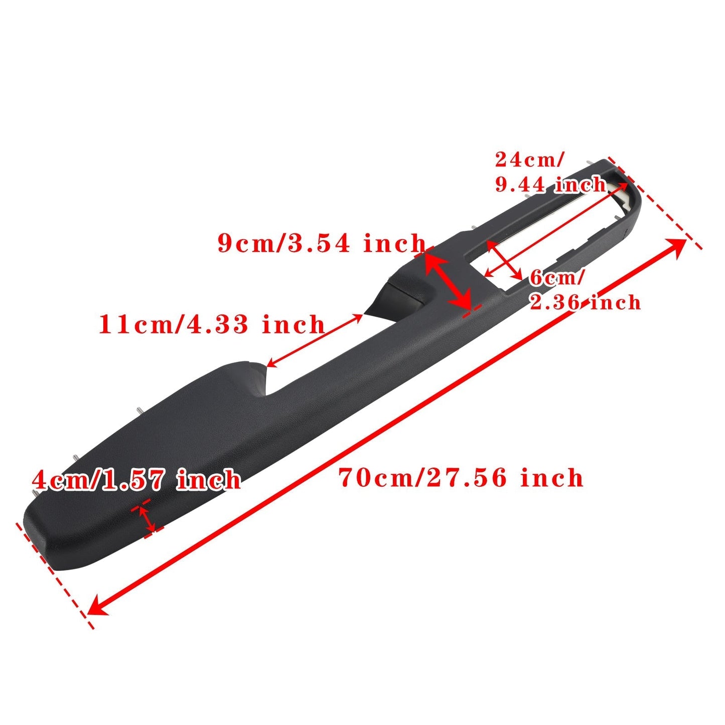 Kit de réparation d'accoudoir de porte avant gauche noir 27 pouces pour Chevrolet Avalanche Silverado 1500 2010-2013 80994 20920362