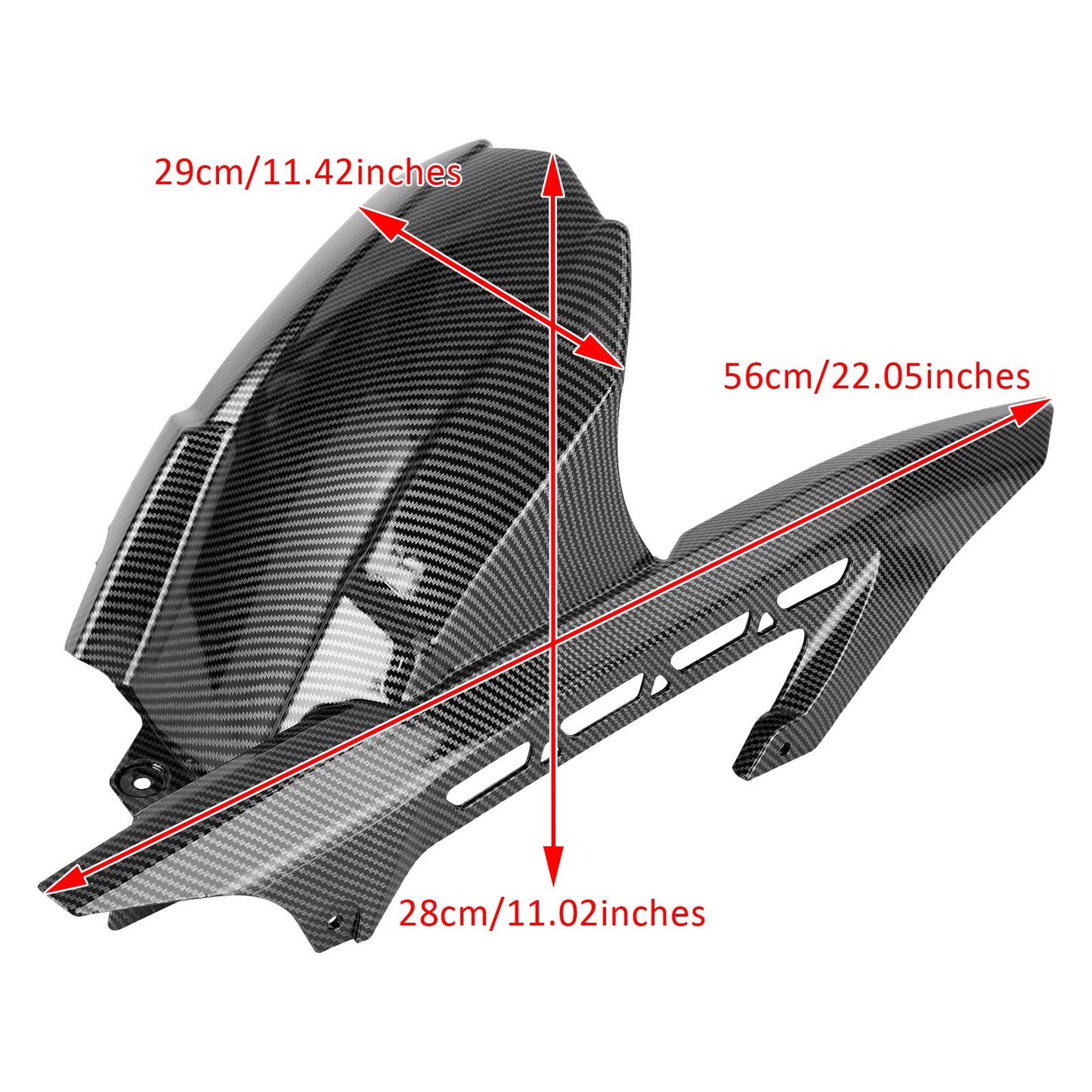 Garde-boue arrière de moto en carbone pour Kawasaki Z900 Z900RS 17-24