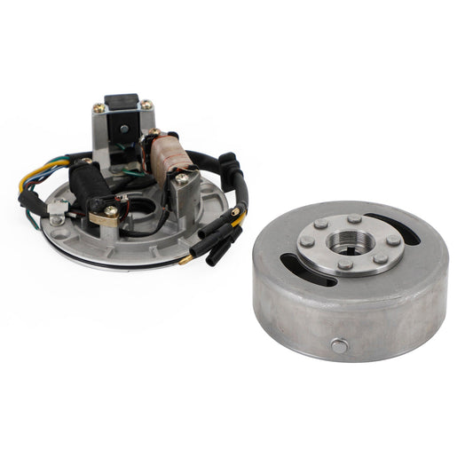 Kit de rotor de volante con estator magnético de 6 cables para motos de cross de 50 cc, 70 cc, 90 cc, 110 cc y 125 cc