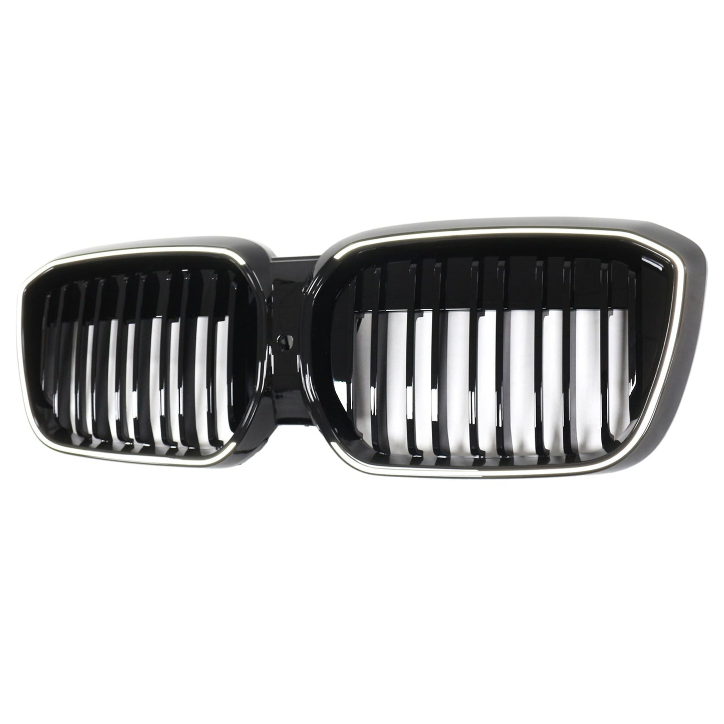 2022-2024 BMW IX3 G08 LCI Double Slat Gloss Black Front Kidney Grill Grille