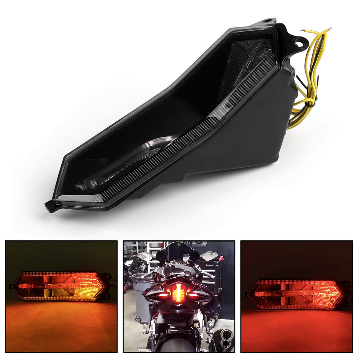 2015-2025 YZF R6 R1 R1S R7 R9 Yamaha Tail Light Integrated Turn Signals