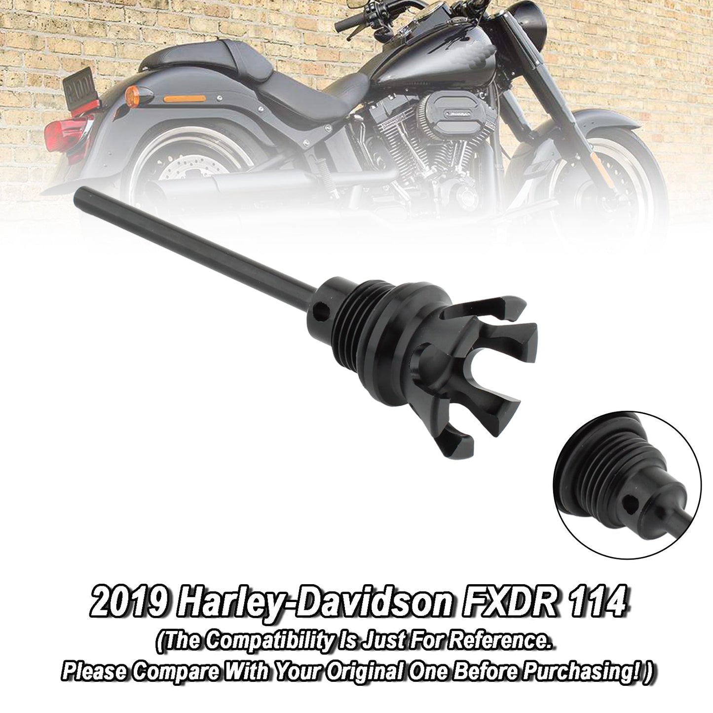Bouchon de réservoir de jauge d'huile pour Softail Road Glide Street Bob 1105-0022