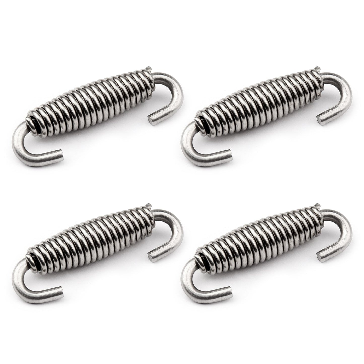 Punta de tubo de escape de acero inoxidable para motocicleta, 4 piezas, silenciador de resorte, TI UK 