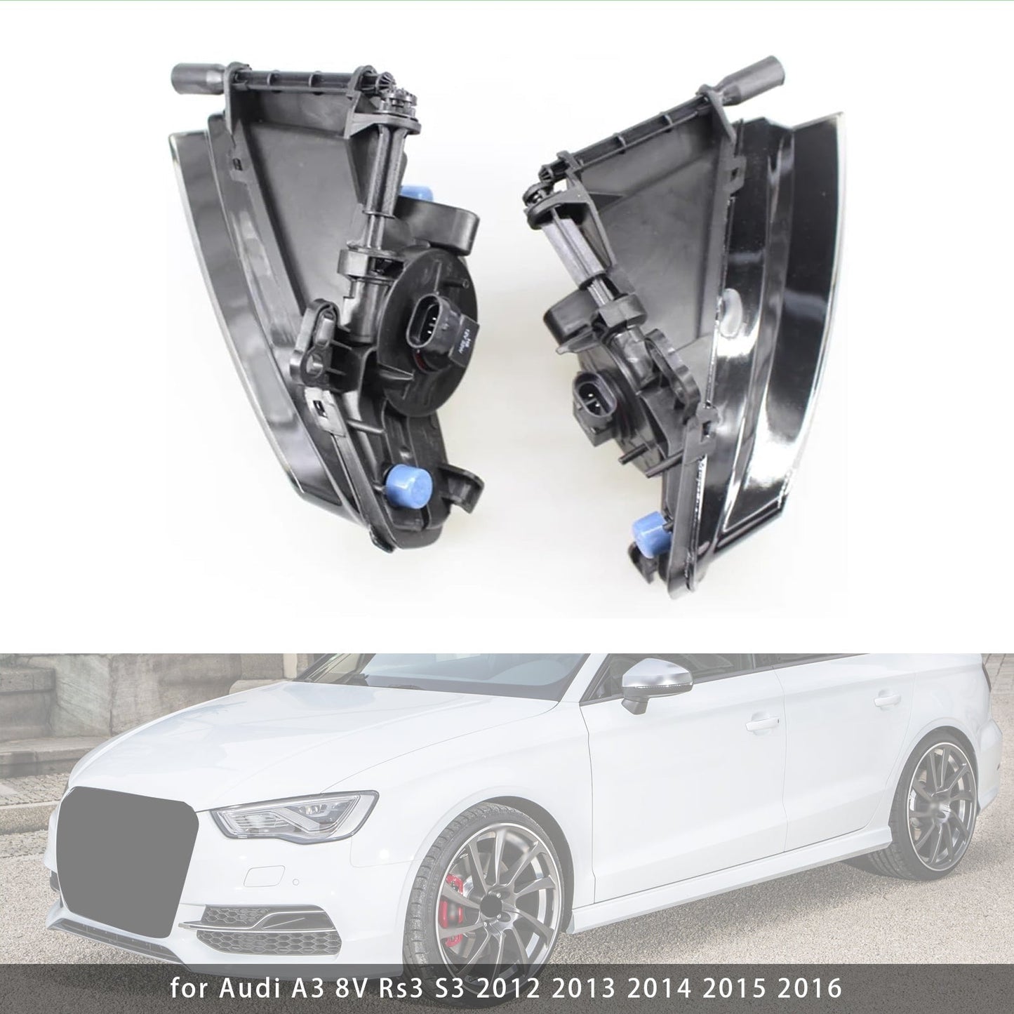 2012-2016 Audi A3 8V RS3 S3 1 pieza Faros antiniebla delanteros izquierdos con bombillas 8V0941699D 8V0941700D