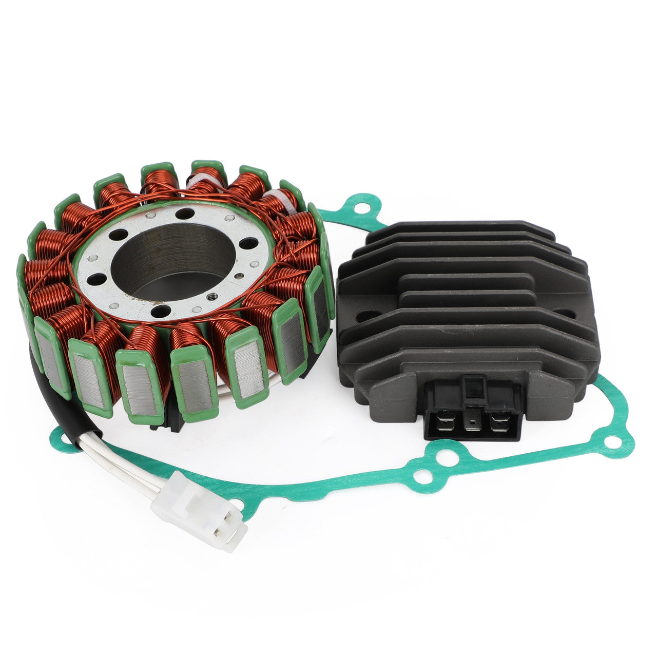 1999-2002 Yamaha YZF R6 5EB-81410-00-00 Magneto Stator+Voltage Rectifier+Gasket