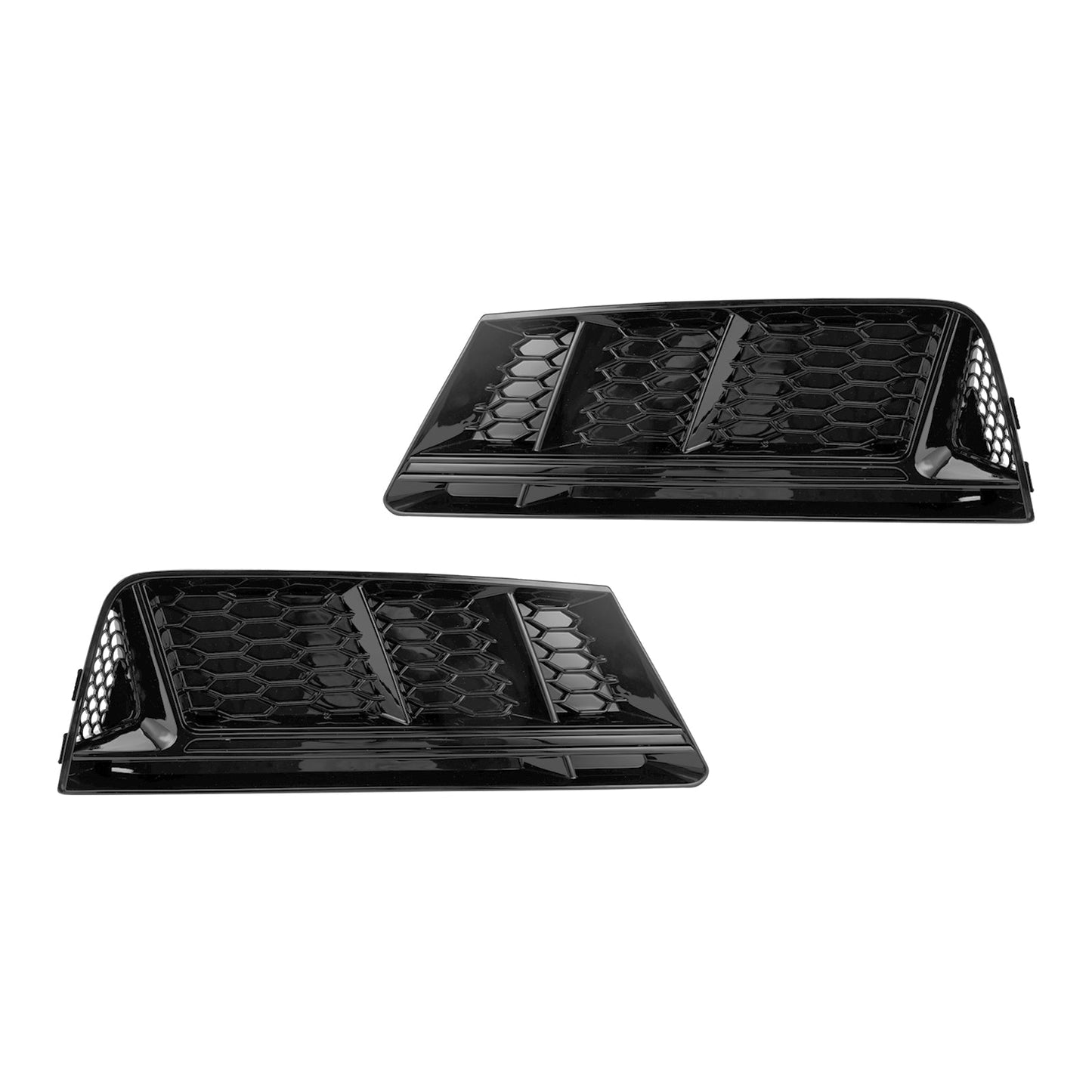 2016-2018 Audi A4 B9 Standard Version RS4 Style Front Fog Light Grill Lower Bumper Chrome