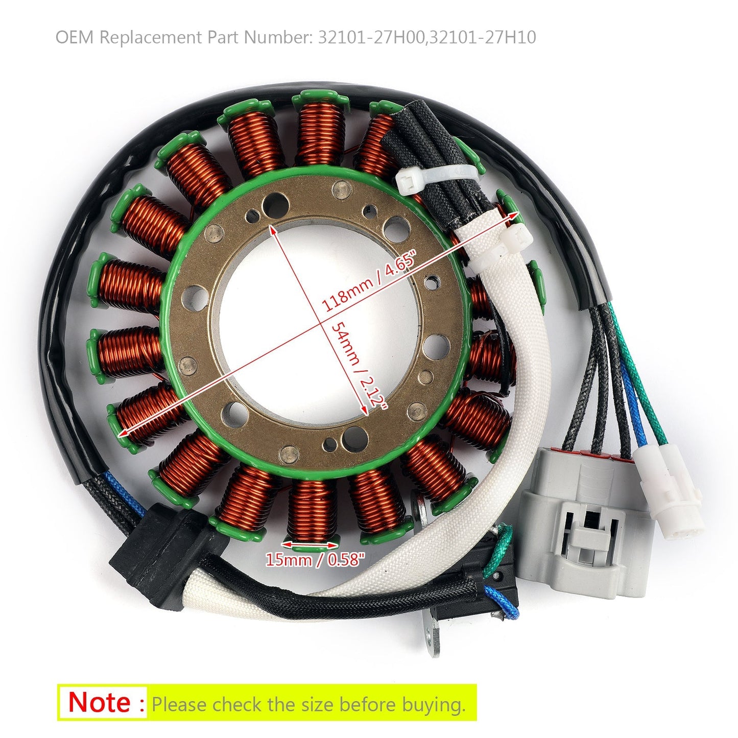 Generator Stator For For Suzuki LTA400 LT-A400 LTF400 LT-F400 KingQuad 400 08-17