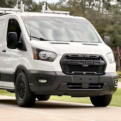 2020-2024 Ford Transit T150 T250 T350 MK8 Raptor Style Front Grille Replacement Honeycomb Black Grill