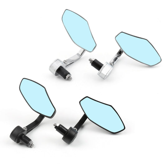 Rétroviseur latéral en aluminium de 7/8" et 1" pour guidon de moto