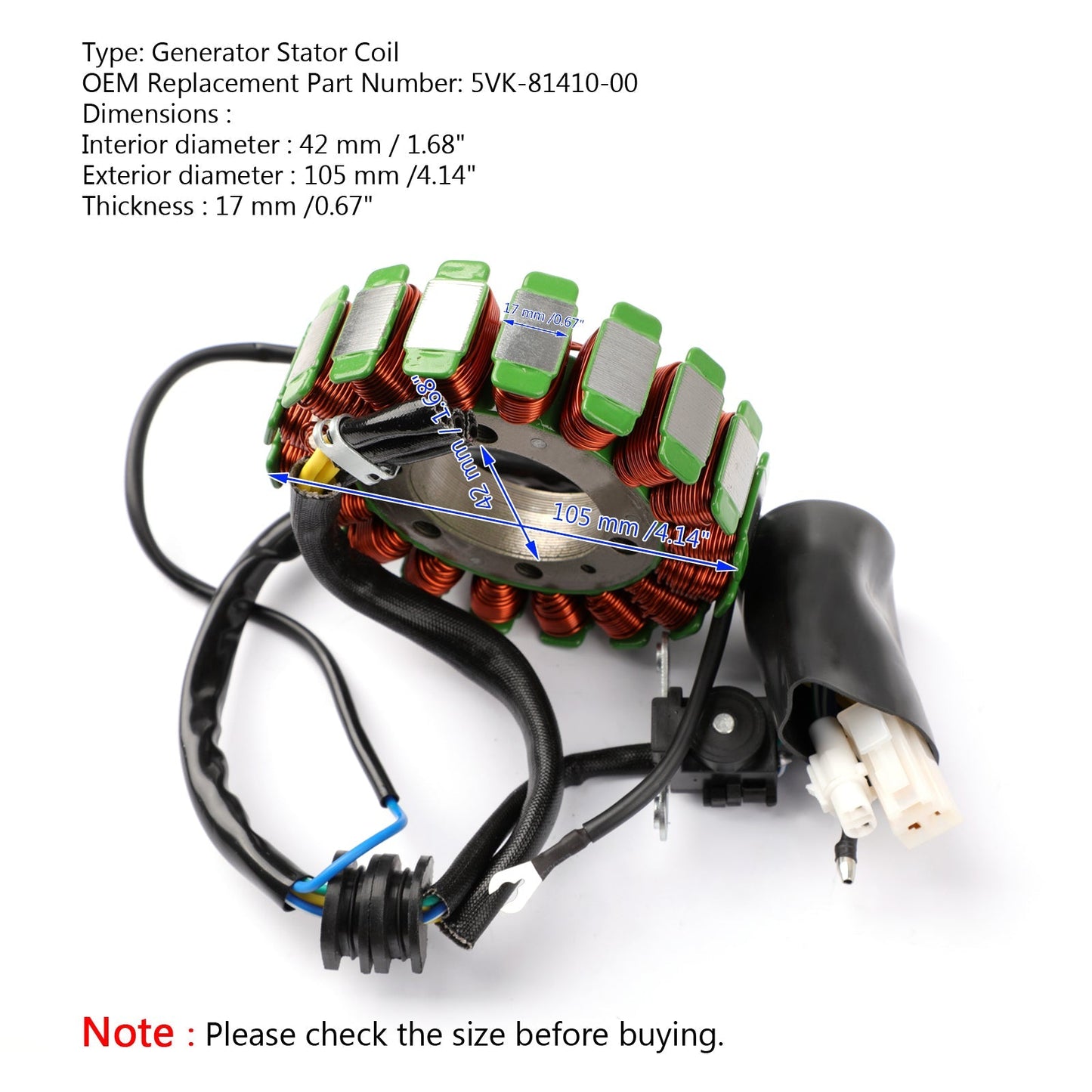 Generator Stator Coil For For Yamaha XT660 XT660R/X 2004-2014 XT660Z Tenere 08-15 via fedex