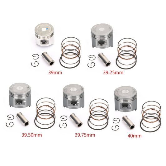 Juego de anillos de pasador de pistón para Honda Z50R 88-89 91-99 ZB50 88 XR50 XR50R 00-2003 C50 CUB 1985-1996