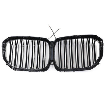 Double Slat Black Front Kidney Grille Fit BMW X5 G05 2019-2022 M-Performance