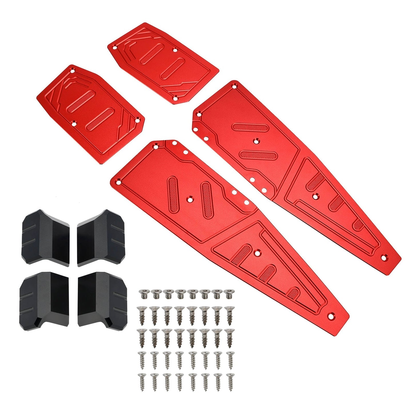 22-23 Aprilia SR GT200 SR GT125 Reposapiés Rojo Almohadilla de Reposapiés Placa de Pedal