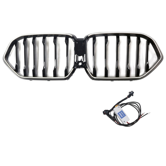 2023-2025 BMW X6 G06 M60i Black Front Bumper Grille Grill W/Camera Hole