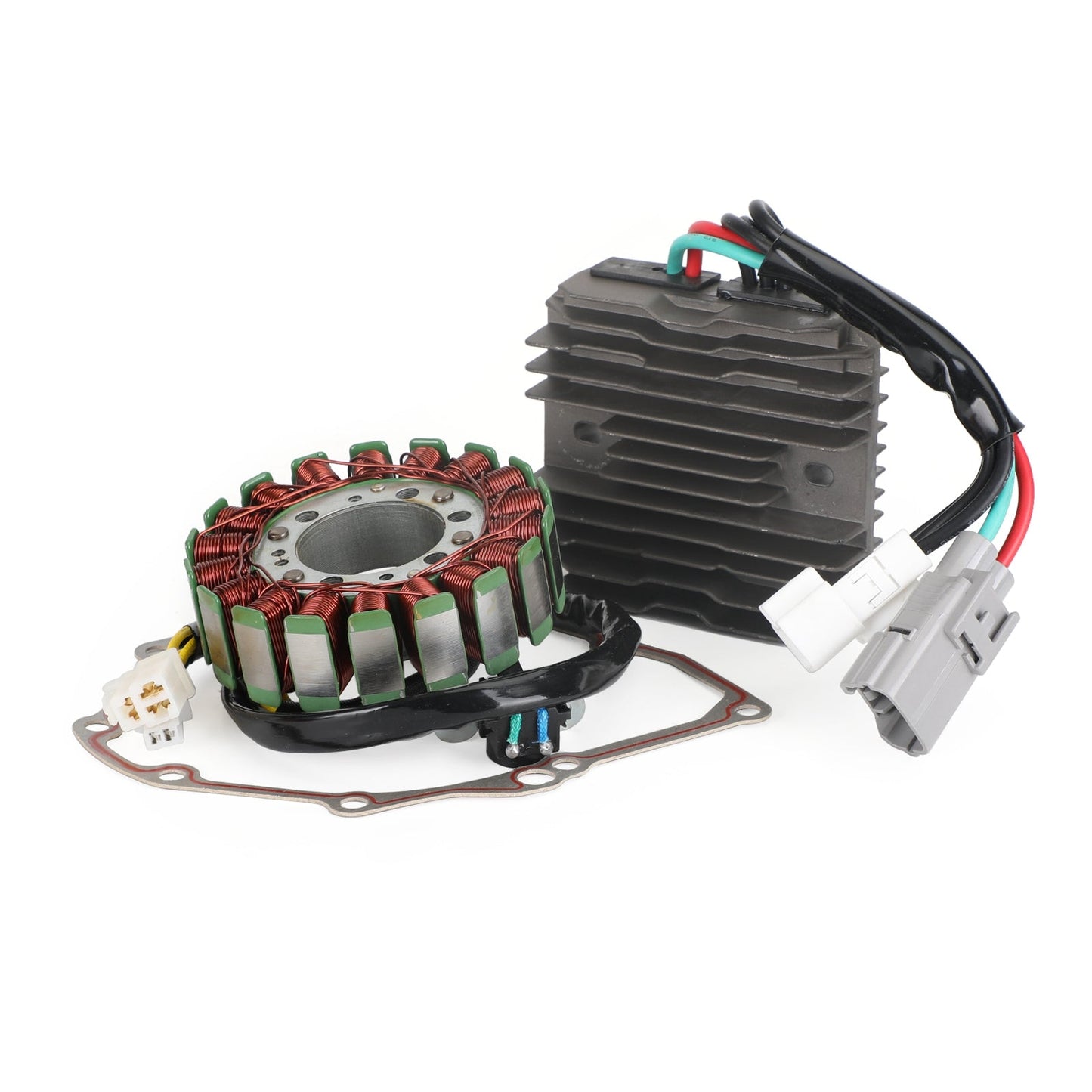 2013-2019 Suzuki Hayabusa GSX-1300 Stator Coil 32101-24F20+Regulator Rectifier 32800-10G40+Gasket 11483-24F00