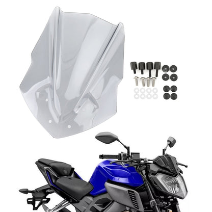 ABS Motorcycle Windshield WindScreen for Yamaha MT125 2015-2019 Gray