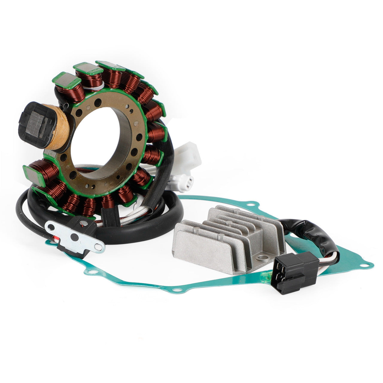 Yamaha YFM350 Big Bear 4x4 1995-1996 Magneto Stator+Voltage Rectifier+Gasket 3HN-85510-10 4GB-81960-00