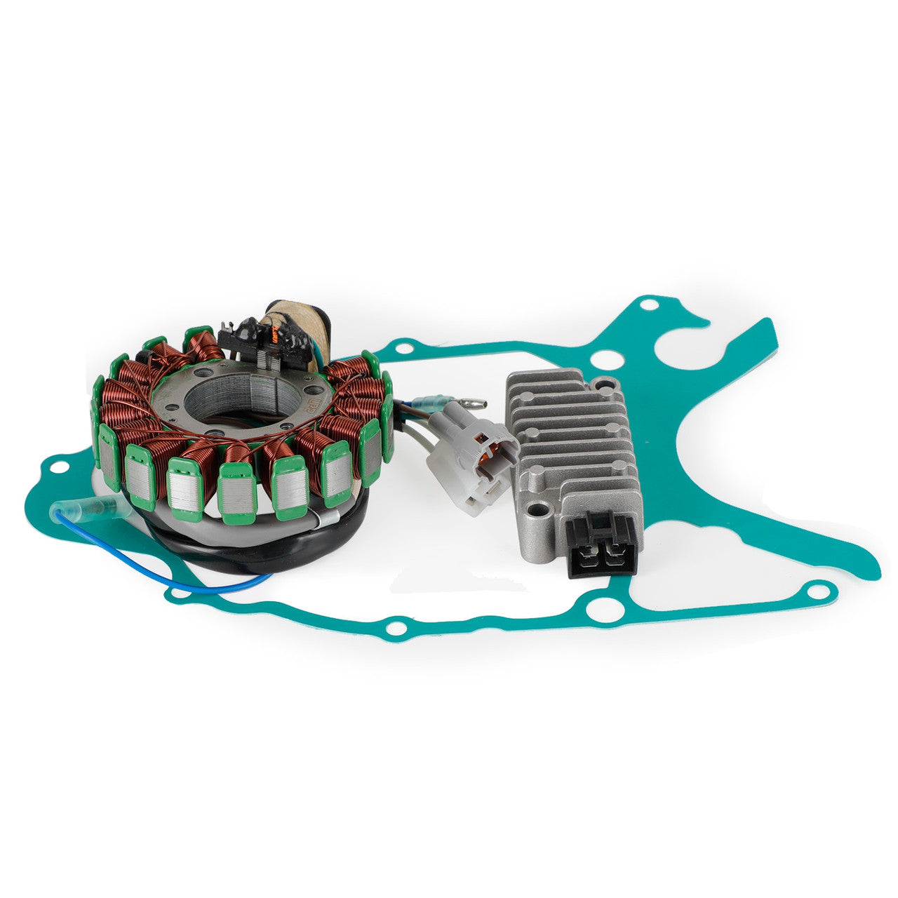 Magneto Stator + Voltage Rectifier + Gasket For Yamaha TW125 TW200 TW225 99-22 Champoo