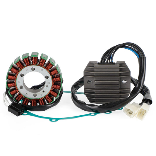 2005 Kawasaki ZX636 Ninja ZX-6R ZX636C1 Magneto Stator 21003-0023 + Voltage Rectifier 21066-0016 + Gasket 11061-0113