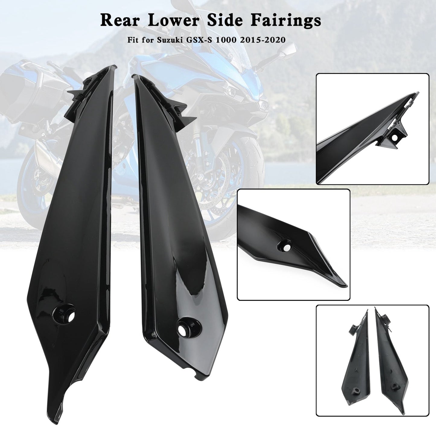 Carénages latéraux inférieurs arrière pour Suzuki GSX-S 1000 2015-2020
