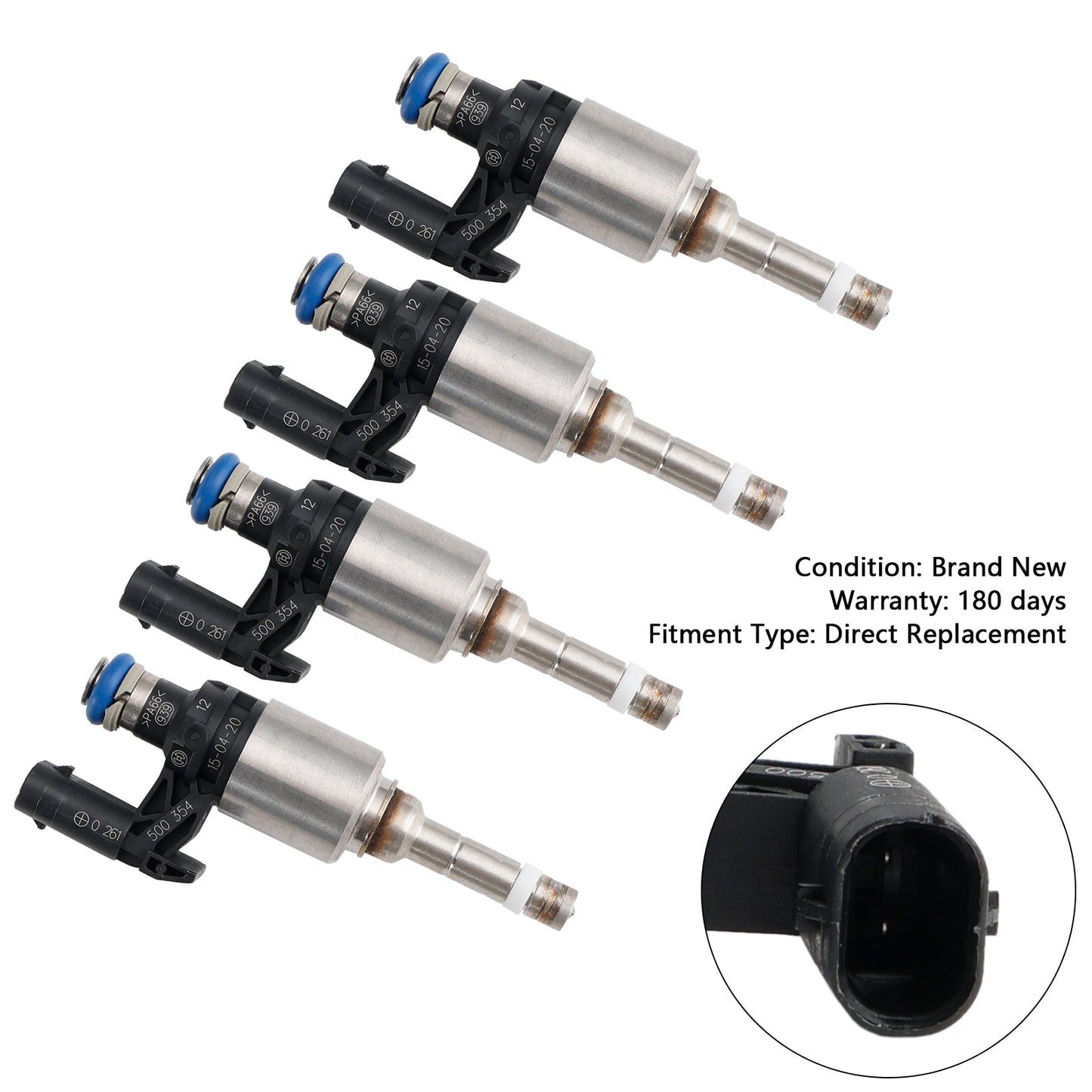 Injecteur de carburant Volkswagen Beetle Golf Jetta Tiguan 4 pièces 04E906036Q 0261500374