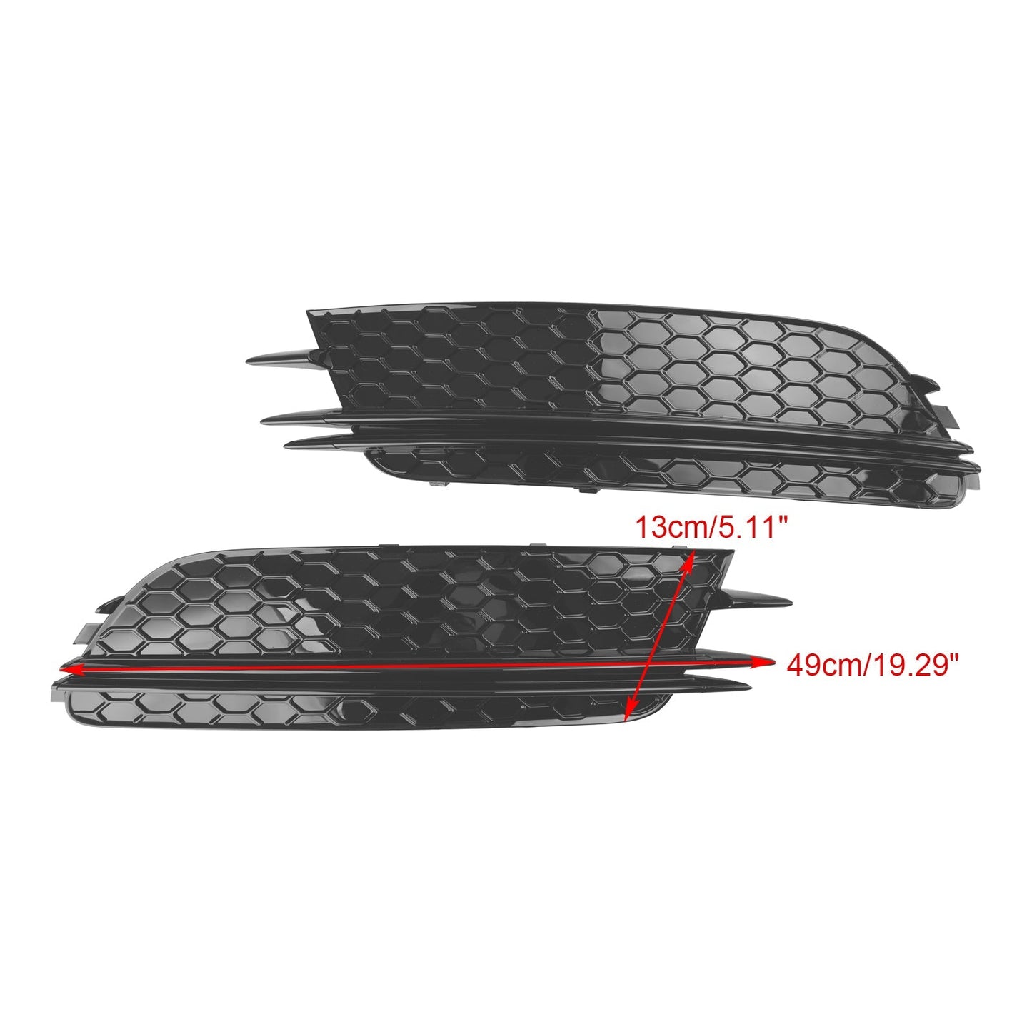 Audi 2012-2015 A6 C7 2PCS Front Fog Light Cover Bezel Grille