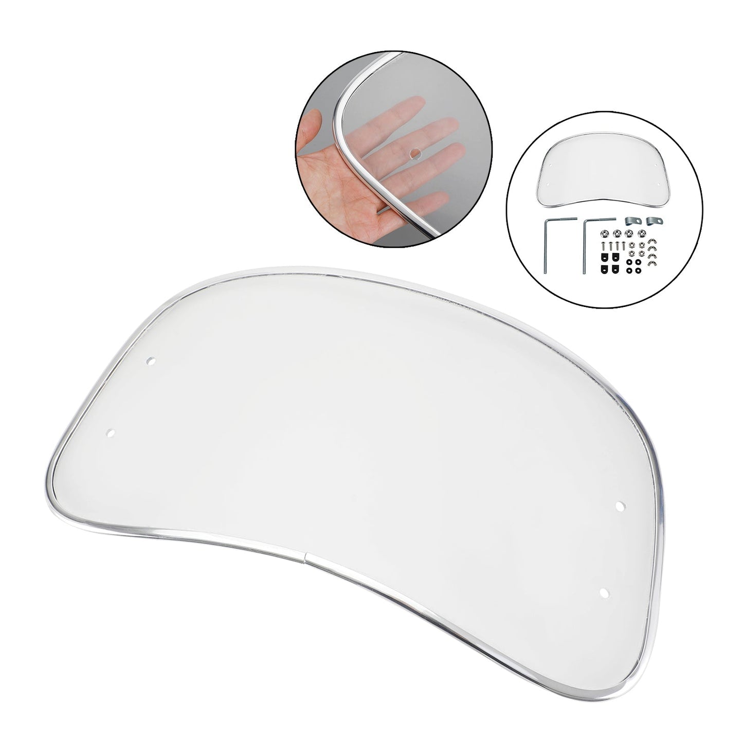 Pare-brise avant universel en ABS pour moto, compatible avec la plupart des motos