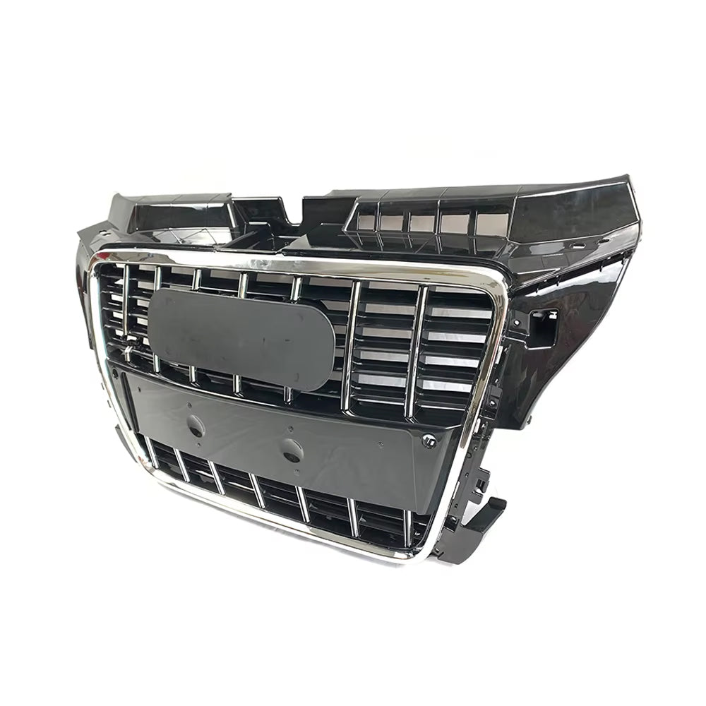 2008-2012 Audi A3/8P To S3/RS3 Style High Quality ABS Grille Chrome Trim Grill Silver And Black Front Bumper Grille