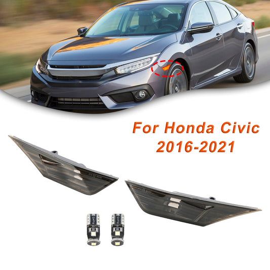 2016-2021 Honda Civic Side Marker Lamp Turn Signal Light With Light Bulb