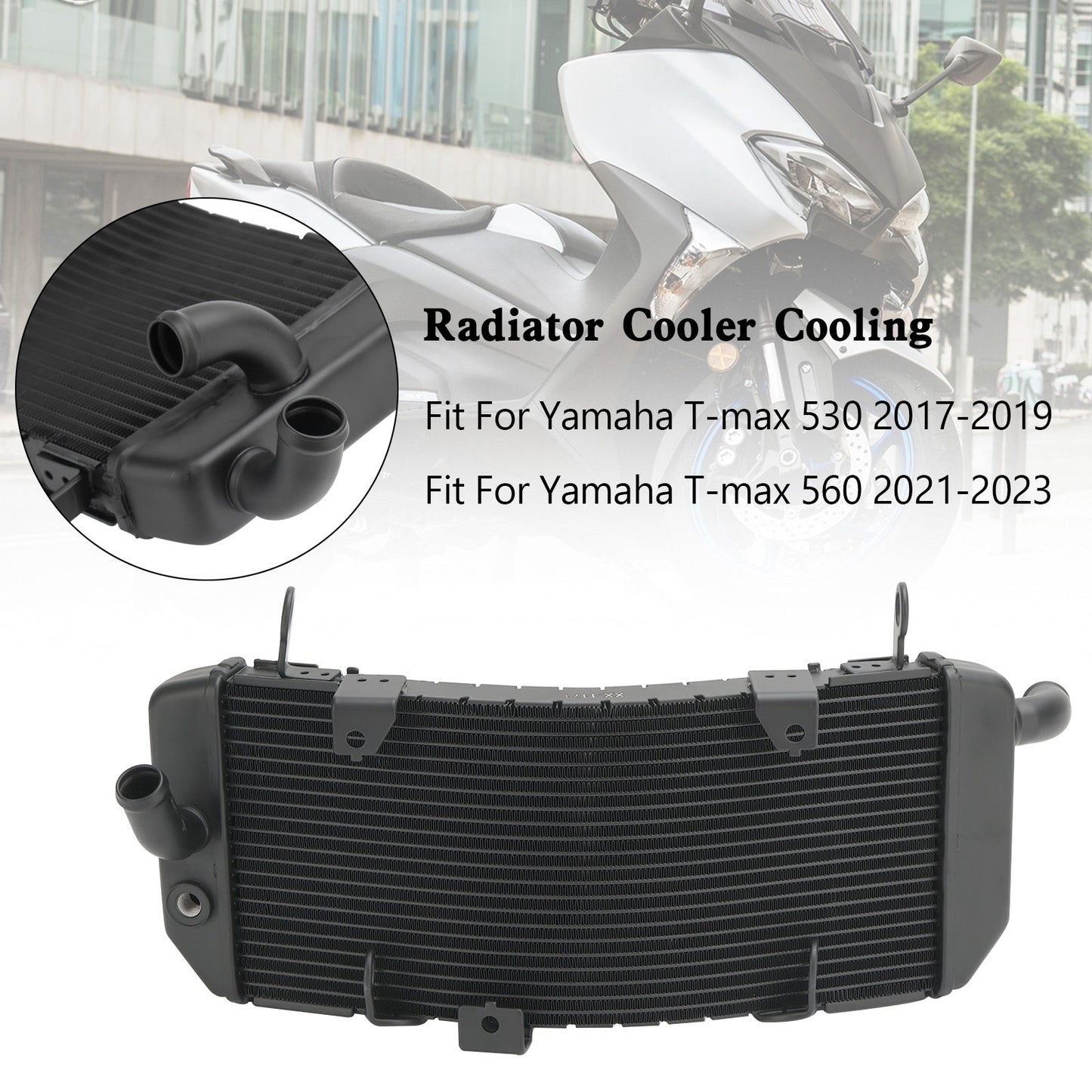 Radiateur de refroidissement en aluminium pour Yamaha T-max 530 17-19 T-max 560 21-23