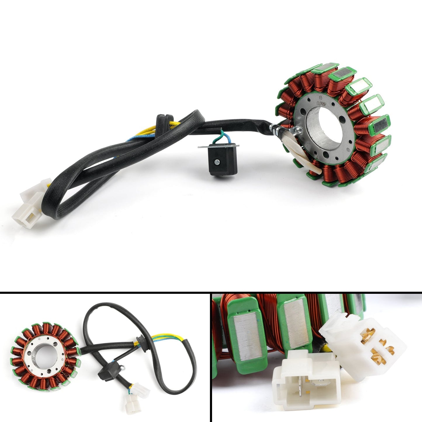 Bobina del estator del motor del generador magnético compatible con Hyosung GT650R GT650 2005-2017 United Motor V2S-650 V2C-650R 2006-2008 